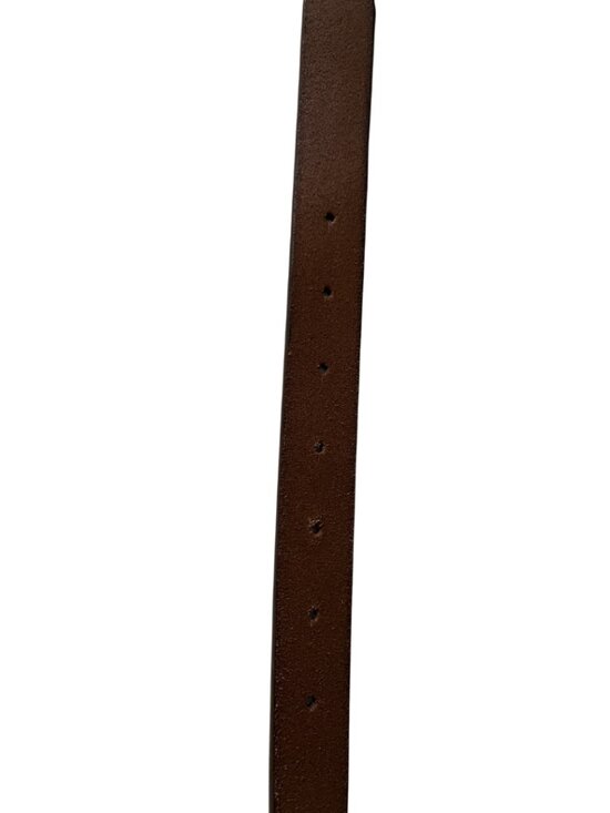 FRYE Women’s Sz Medium Genuine Leather Brown Reversible Belt With Logo Buckle main image 8